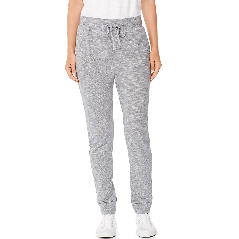 Hanes Hanes Women's Slub Jersey Pocket Pants Dada Grey Heather XL