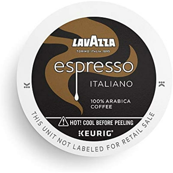 Lavazza Espresso Italiano Single-Serve Coffee K-Cups For Keurig Brewer, Medium Roast, 22Count Box, Espresso Italiano, 22Count