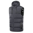 thumbnail image 3 of jsaierl 2024 Winter Hooded Heated Vest for Men Women sleeveless Lightweight Via Heated Jackets Warm Coat Outwear, 3 of 8