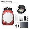 thumbnail image 4 of Xecao Winter Christmas Snowflake print Travel Backpack, Large Computer Backpack for Men Women, College School Rucksack Book Bag, 4 of 5