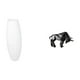 thumbnail image 1 of Lámpara De Pie Con Pantalla, Escultura Abstracta De Toro De Resina, Figura De Papel, Jaula Protectora Para Bombilla, Ideal Para Dormitorio, Entrada, Mesa, Escritorio O Estante., 1 of 8