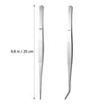 thumbnail image 6 of Beaupretty Stainless Steel Tweezers Angled Straight Curved for Home 2Pcs, 6 of 6