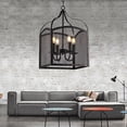 thumbnail image 2 of Warehouse of Tiffany Mirdra Black 12-inch Arched Box Pendant, 2 of 2