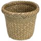 thumbnail image 1 of Cesto de basura de pasto marino, pequeño bote de basura tejido, contenedor de papel de basura, cesta redonda de paja para artículos diversos, para baños, cocina, hogar y oficina, 1 of 6