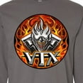 thumbnail image 4 of Inktastic Vtx Flaming Motor Long Sleeve T-Shirt, 4 of 5