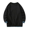 thumbnail image 3 of zuwimk Sweatshirts For Men With Designs,Men's Warm Crew Neck Sherpa Lined Pullover Sweatshirt Black,XL, 3 of 4