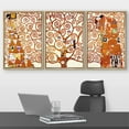 thumbnail image 2 of wall26 Framed Canvas Print Wall Art Set Tree of Life by Gustav Klimt Cultural Historic Oil Painting Fine Art Reproduction Scenic Colorful for Living Room, Bedroom, Office - 16"x24"x3 Natura, 2 of 5