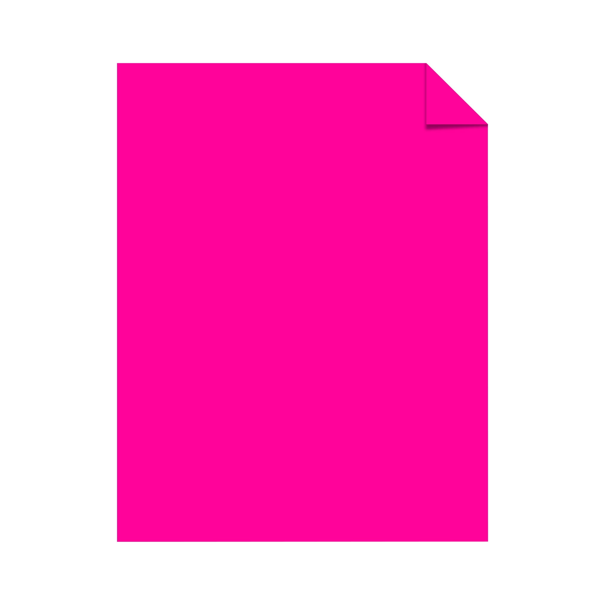 Astrobrights Colored Paper, Fireball Fucshia, 24 lb., 8.5" x 11", 500 Sheets