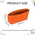 thumbnail image 2 of Inserto organizador de bolso Uxcell, organizador de bolso pequeño de fieltro, mini bolsa de almacenamiento y forro interior para mochilas y bolsas de hombro, naranja, 2 of 6