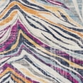 thumbnail image 3 of 2â€™ x 5â€™ Blue and Gold Zebra Pattern Area Rug, 3 of 5