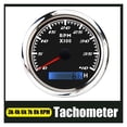 thumbnail image 2 of 6000 RPM Tachymètre Jauge avec Rétroéclairage Rouge 3K 4K 7K 8K RPM Tachomètre Numérique Capteur 85mm Acier Inoxydable 316 Jauges de Cadran, Facile à Calibrer, 2 of 7