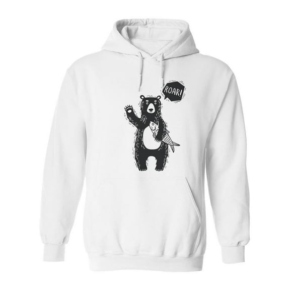 Roar!  Hoodie Men -Image by Shutterstock, Male XX-Large