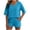 Sky Blue, variant on Guluxicc 2 Piece Sets for Women Basic T Shirts and Shorts with Pockets Breathable Sweat Absorbing Solid Color Summer Casual Loungewear
