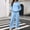 Sky Blue women's matching lounge set a1, variant on sdhkgrrt Women's 2 Piece Matching Lounge Set Long Sleeve Hoodie with Kangaroo Pocket Drawstring Jogger Pants Solid Casual Loose Tracksuit Soft Homewear Fall Winter Outfits, Black L