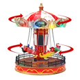 thumbnail image 4 of Musical Christmas Carousel | Animated Pre-lit Musical Carnival Snow Village | Perfect Addition to Your Christmas Indoor Decorations & Christmas Village Displays, 4 of 5