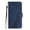 Blue, variant on Wallet Case for ZTE Blade A56 Pro with Card Holder, Cash Pocket, Kickstand, Magnetic Clasp & Wrist Strap, Geometric Texture Folio Cover Purple