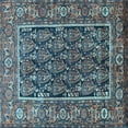 thumbnail image 1 of Ahgly Company Indoor Square Persian Light Blue Traditional Area Rugs, 4' Square, 1 of 4
