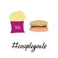 thumbnail image 2 of Edwins, Hugo 26x32 White Modern Wood Framed Museum Art Print Titled - Hashtag Couplegoals, 2 of 4