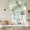 Light Green, variant on Red Ombre Tie Up Curtains for Windows, Adjustable Balloon Window Shades, Gradient Abstract Art Vintage Kitchen Window Treatments Adjustable Roll Up Curtain for Basement/Nursery 52"x45"