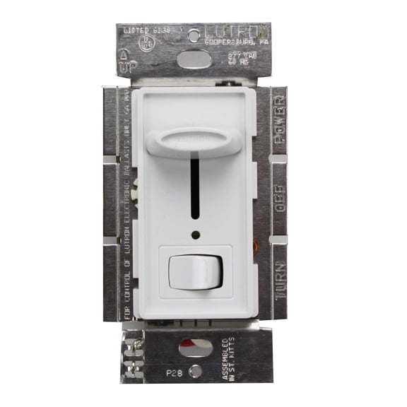 Lutron Sf-12P-277-3-Wh White Skylark 277V 6A Fluorescent 3-Way Preset Dimmer Switch CA3