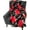 Black Poinsettia, variant on Christmas Holiday Fleece Throw Blanket: Velvety Soft, Durable Accent for Bed or Couch, Green Red White Hot Cocoa, 50 x 60 inches