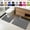 Drak Gray, variant on 2 Piece Bathroom Rug Set, U Shaped Toilet Rug and Bath Mat, Non Slip Latex Backing Absorbent Quick Dry Bathroom Floor Carpet for Shower Tub Sink Laundry Room, Washable Bathroom Mats,16"x24" & 16"x20"