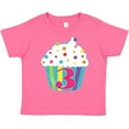 thumbnail image 3 of Inktastic 3rd Birthday Cupcake Boys or Girls Toddler T-Shirt, 3 of 5