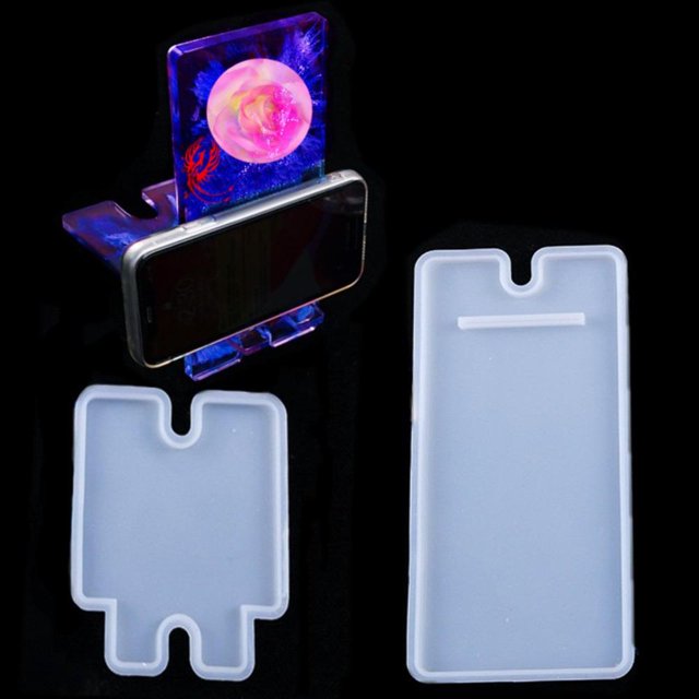 Soporte para teléfono móvil Molde de resina de silicona, soporte para teléfono moldes de resina epoxi, soporte para teléfono que hace moldes de Soledad Soporte para teléfono que hace el molde