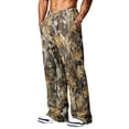thumbnail image 6 of Camo Wide Leg Sweatpants for Men Loose Streetwear Jogger Pants with Hand Pockets for Outdoor Hunting Camel M, 6 of 7
