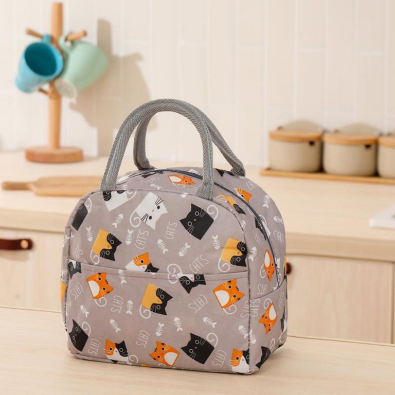 Cheers.US Lunch Bag Cooler Bag Women Tote Bag Insulated Lunch Box