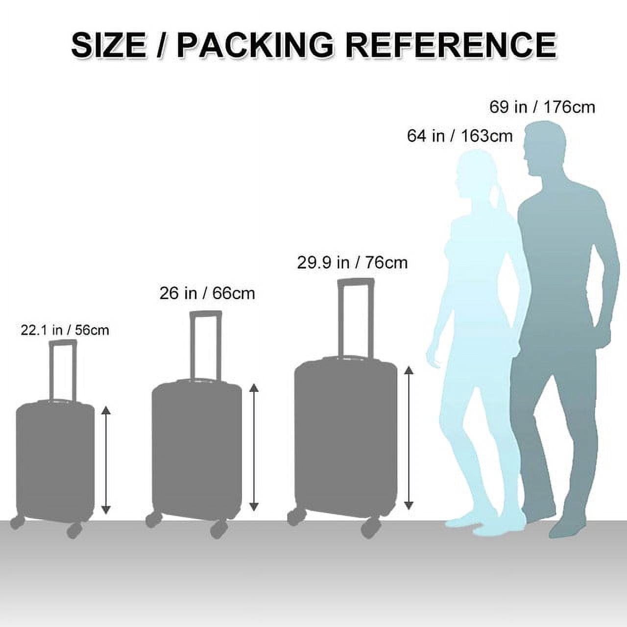 Hikolayae Cottoncandy Collection Hardside Spinner Luggage Sets in Border Silver, 3 Piece - TSA Lock