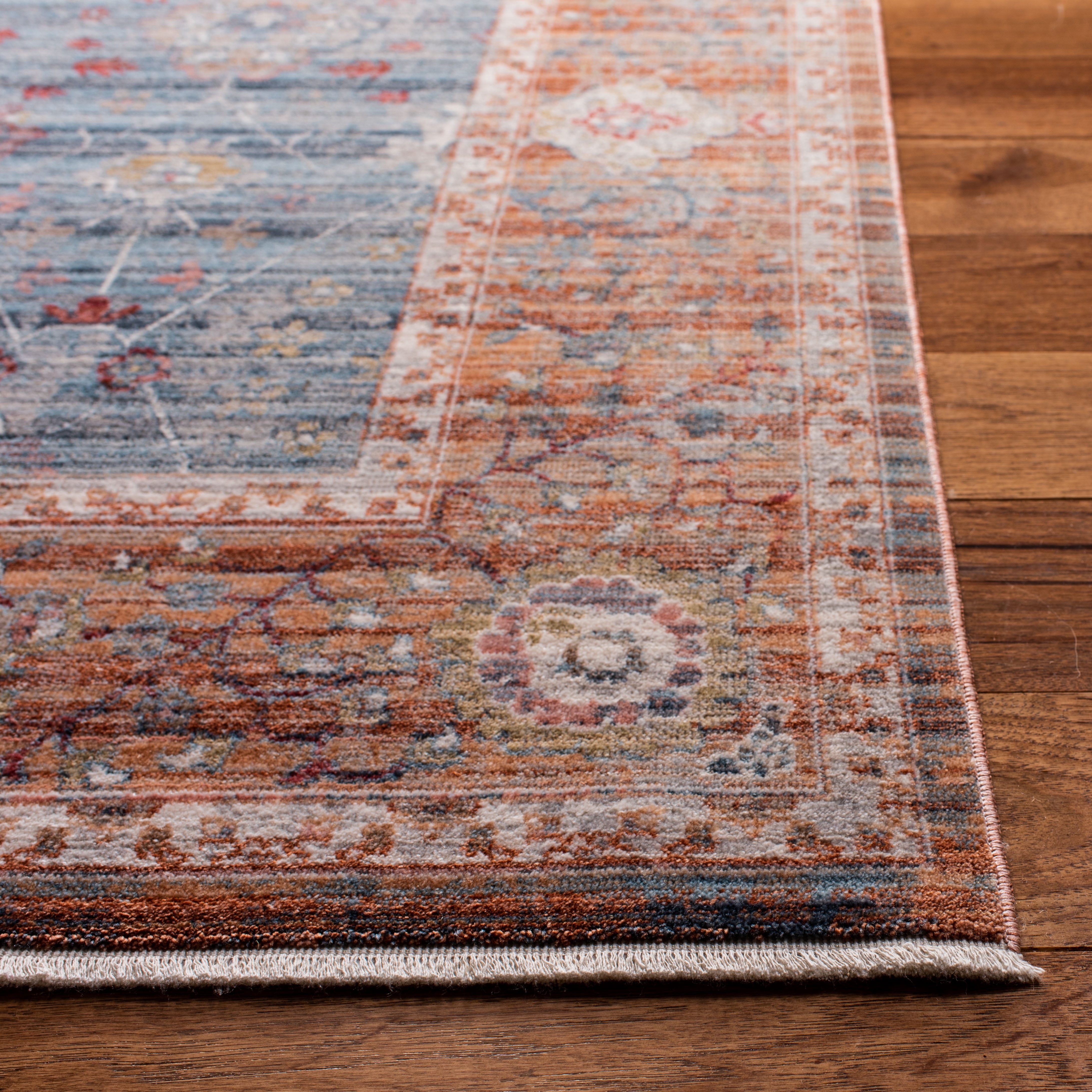 Safavieh Kenitra Xzavier Geometric Polyester Area Rug, Blue/Red, 8' x 10'