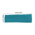 thumbnail image 2 of Unique Bargains Headbands Cotton Sweatbands Stretchy Moisture Wicking Headband for Sports Blue 1 PCS, 2 of 6