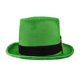 thumbnail image 5 of COMEET party hat, Green Hat for StPatricks’s Day Festival Irish Holiday Flat Top Hat Party Props Supply Festival Theme Event Tall Caps, 5 of 11