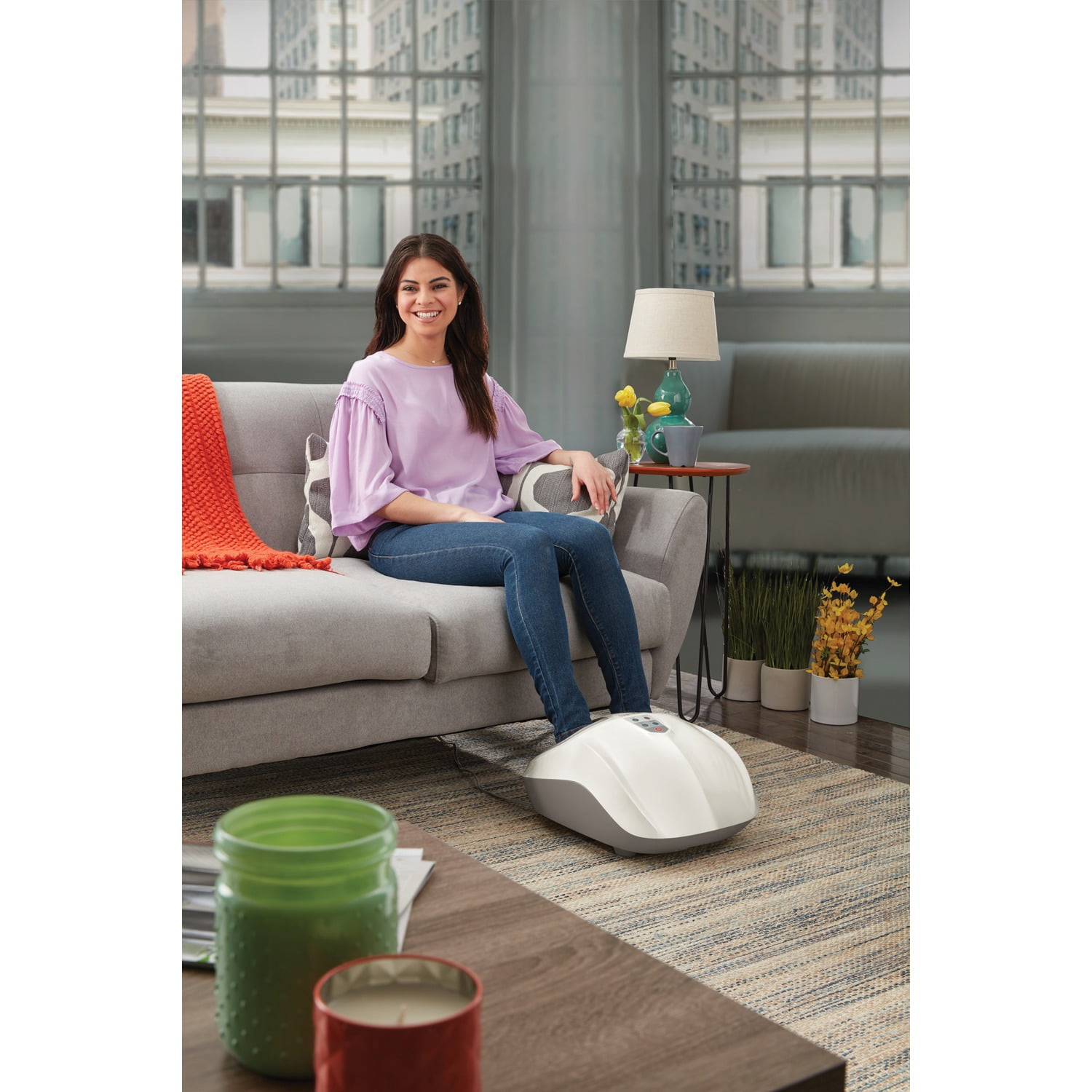 HoMedics FMS-351HJ Shiatsu Air 2.0 Foot Massager With Heat