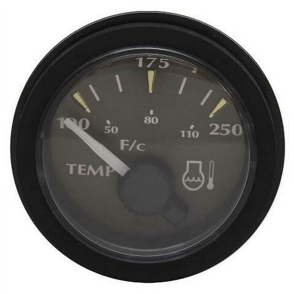 Faria Beede Boat Temperature Gauge GP7189A | Maxum 2 Inch Black