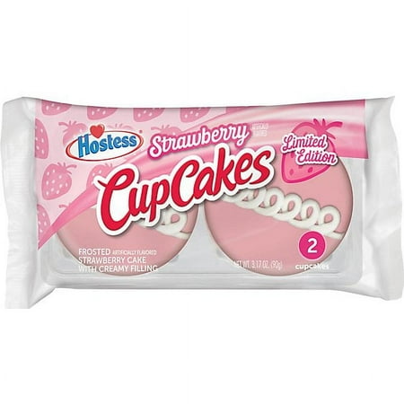 Hostess Cupcake Strawberry 2-Pack 6 Boxes Per Order – Delicious Moist Snack Perfect for Parties Events & Everyday Treats
