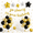 Gold, variant on Birthday Decorations Happy Banner Balloons For Adults