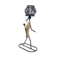 thumbnail image 1 of Bearachild Candelabro en forma de niña Candelabro decorativo Candelero de hierro exquisito Candelabro de carácter abstracto con cuerda de cáñamo Marco Decoración del hogar Numero 5 Bearachild HA027794-05, 1 of 3