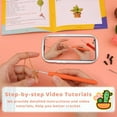 thumbnail image 3 of Deago Crochet Kit for Beginners - Crochet Starter Kit for Adults and Kids DIY Amigurumi Knitting Hooks Yarn Set with Step-by-Step Video Tutorials (Cactus), 3 of 7