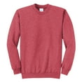 thumbnail image 5 of Yellow Rooster Men's Core Fleece Classic Crewneck Sweatshirt Heather Red 4XL, 5 of 6