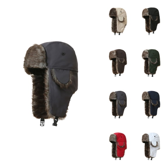 Windproof Waterproof Trapper Hat with Ear Flaps Ã¢ÂÂ Warm Winter Hat for Men and Women, Unisex Cold Weather Ski Snow Hat