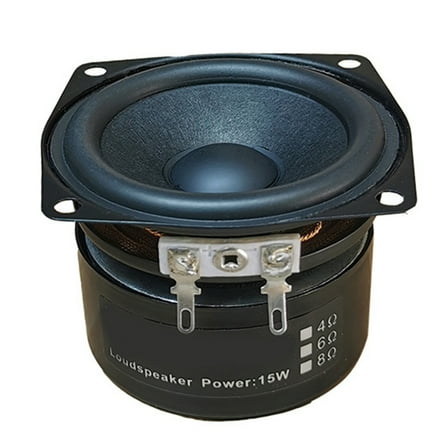 2.5Inch 15W 4Ohm Subwoofer Full Frequency Horn Subwoofer Loudspeaker for Powerful and Clear Homes Sound Systems