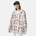 thumbnail image 3 of Balery Cute Christmas Hat Penguin A Sudadera ligera de manga larga con capucha y protección solar UPF 50+ para hombre y mujer, ideal para pesca y running-Medium, 3 of 7