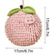 thumbnail image 2 of Toalla de mano con diseño de bolas de felpa, juego de toallas con asa para colgar, toalla suave y absorbente con diseño de bolas de frutas decorativas, juego de toallas para cocina y baño,, 2 of 8