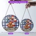 thumbnail image 5 of Patriotic Abyssinian 4th of July Independence Paws Stained Glass Suncatcher Cat Lover Kitten Owner Gifts Window Hanging Sign Decor - 02010, 5 of 5