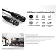thumbnail image 6 of Premium Color-Coded XLR Cables 6-Pack,EBXYA 1-Meter Male to Female Microphone Cables with Figure-8 Winding (Black, Blue, Green, Yellow, Orange, Red) for Studio,Live Sound & DJ Setups, 6 of 6