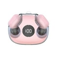 thumbnail image 2 of Uandlove Bluetooth Headset for Truckers,XG77 Bluetooth Earphones True Wireless Ultra Long Battery Life Mini Invisible In Ear Sports Noise Cancelling Earphones,Pink, 2 of 7