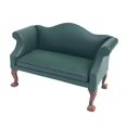 thumbnail image 2 of Fauteuil de Maison de Poupée à l'Échelle 1:12, Meubles Miniatures, Canapé Vert, 2 of 7