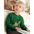 thumbnail image 2 of Construction Party 2nd Birthday Shirt Two Year Old Gifts I'm Digging Being 2 Toddler Kids Long Sleeve T-Shirt 3T Green, 2 of 5